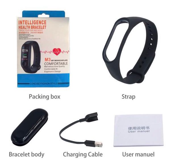 M3 Smart Watch xiaomi Smart Band Color Screen Mobile Phones