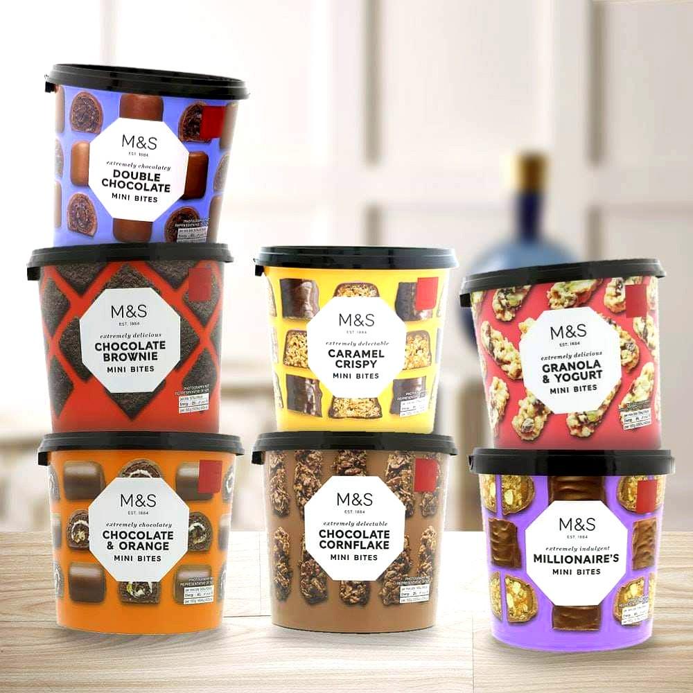 Marks And Spencer M S Mini Bites Tub Purchased From Uk Food Drinks Packaged Snacks On Carousell