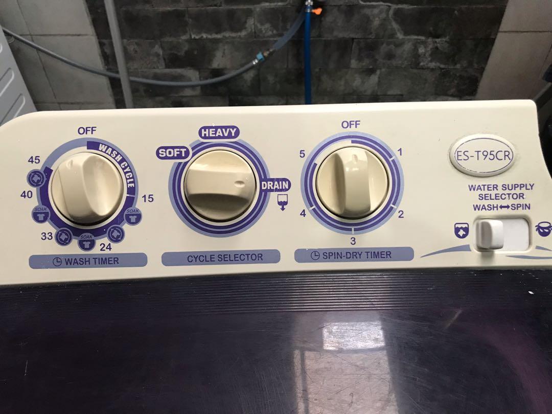 Mesin Cuci Sharp Aquamagic 9 Kg Seputar Mesin Warna yang dapat anda pilih adalah blue, pink, dan violet. mesin cuci sharp aquamagic 9 kg
