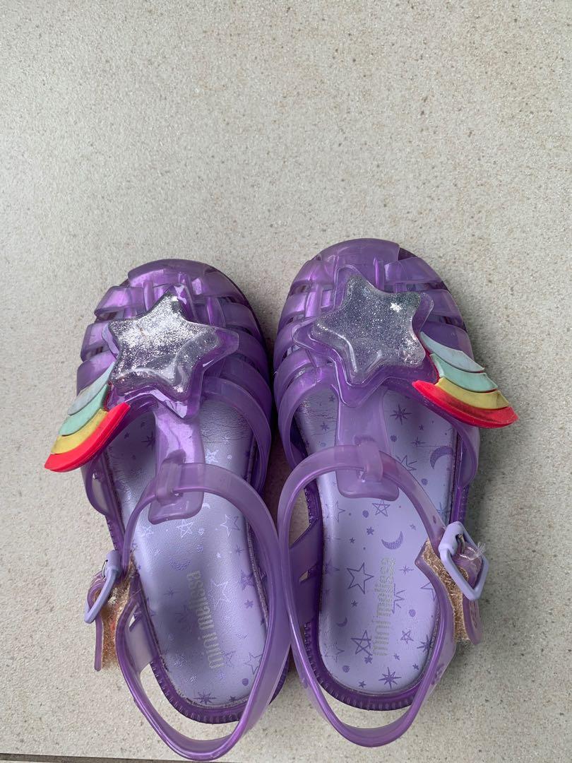 mini melissa rainbow shoes