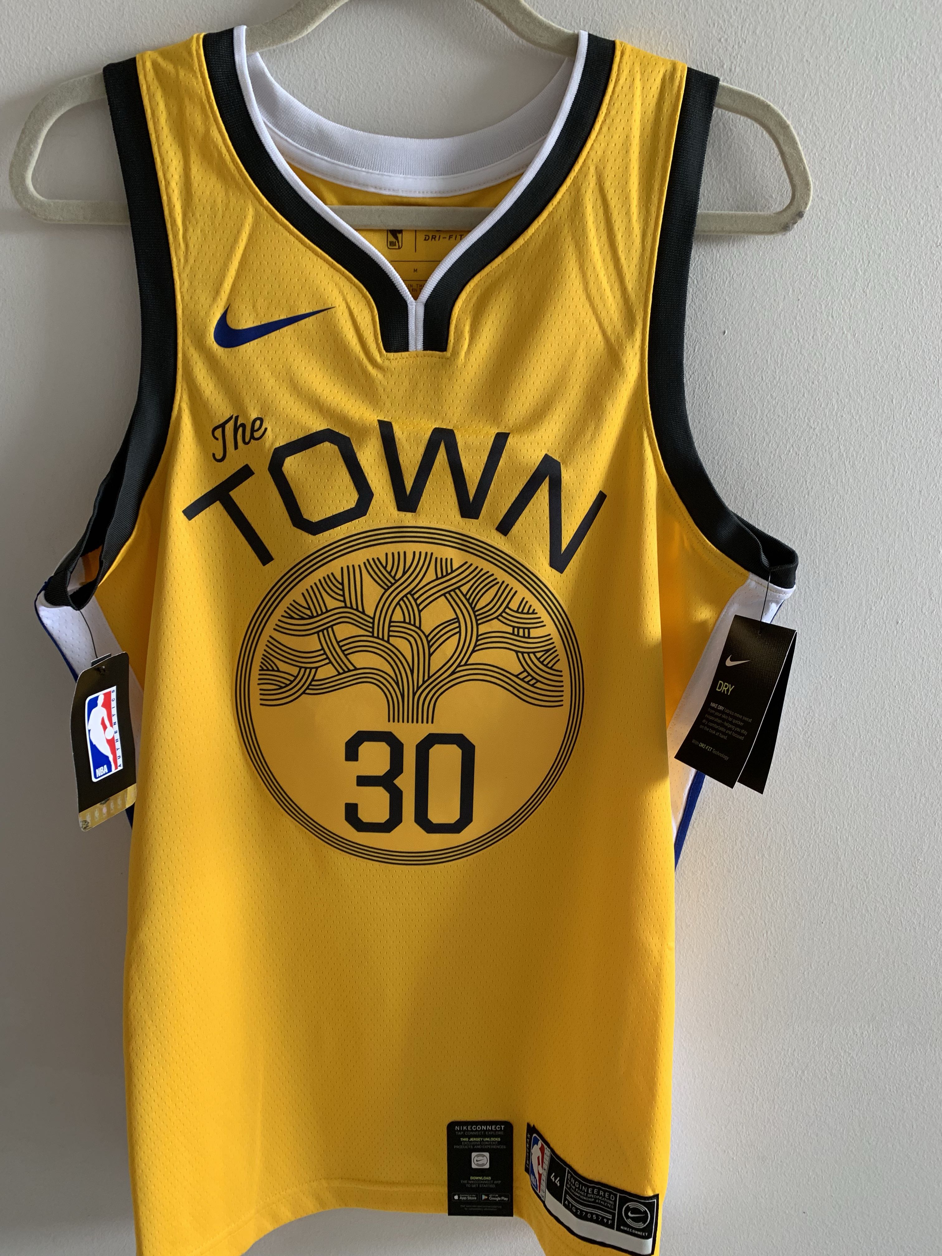 Golden State Warriors #30 Stephen Curry Yellow 2019 City Edition Stitched  NBA Jersey