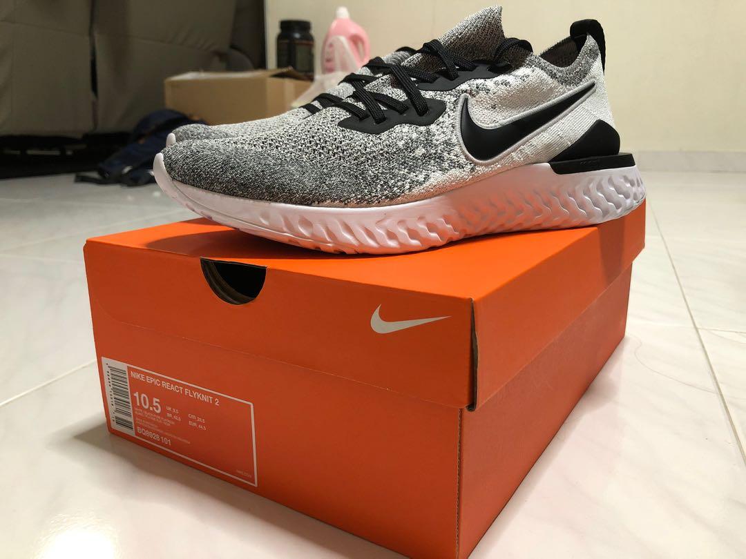 US10.5 Nike Epic React Flyknit 2 Men s Fashion Footwear Sneakers on Carousell