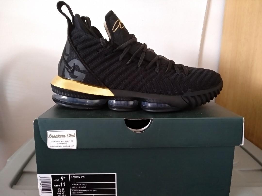 Black metallic on sale gold lebron 16