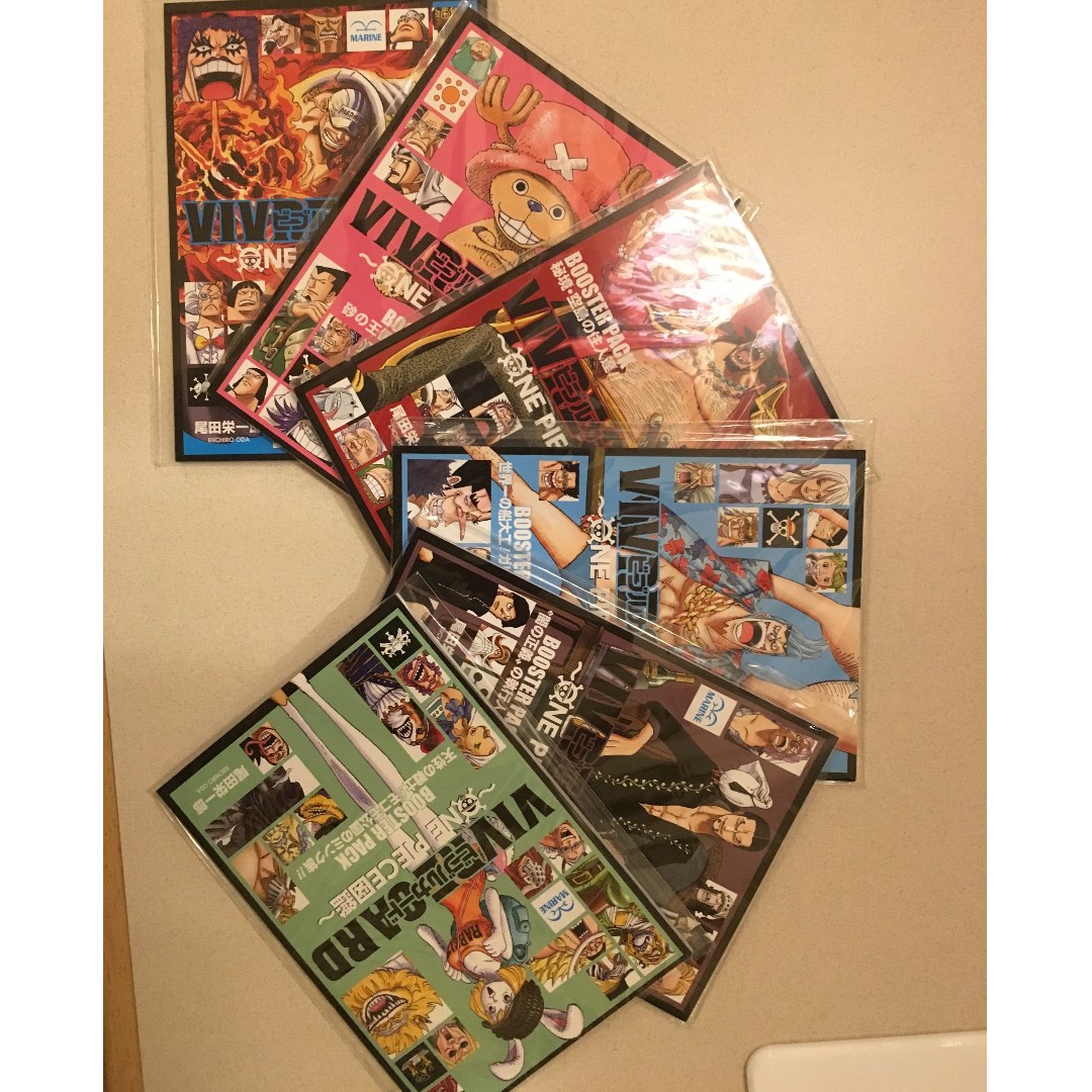 One Piece Vivre Card Booster Packs Bundle Of Six From Japan Books Stationery Comics Manga On Carousell