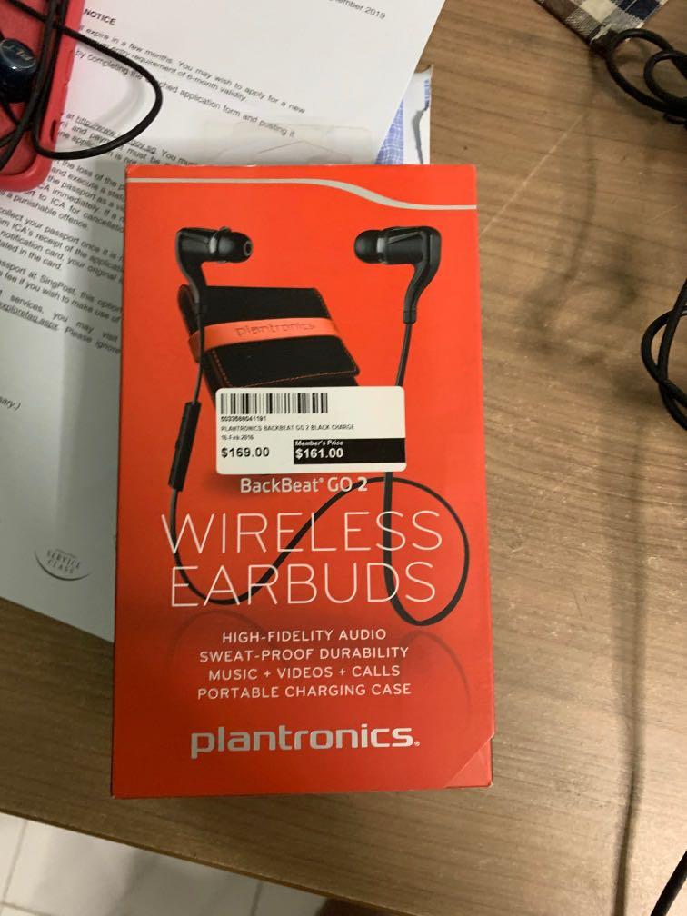 Charging Case Plantronics Backbeat Go Wireless Earbuds Plantronics