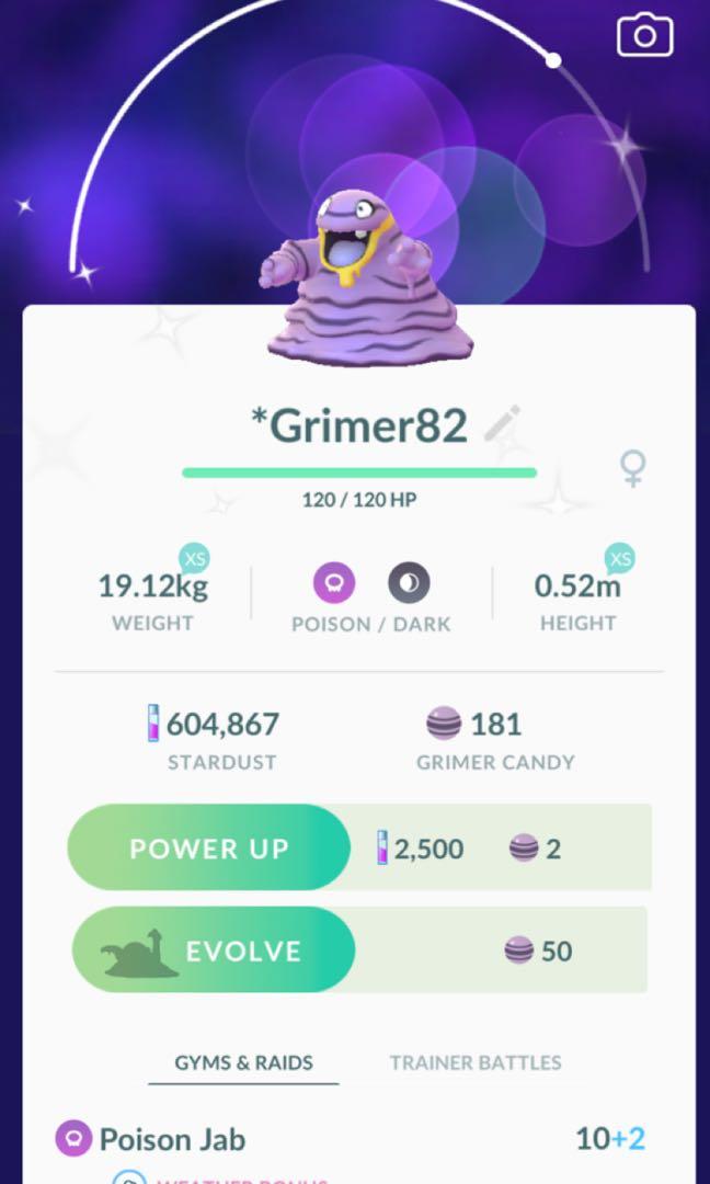 Pokemon Go Shiny Alola Grimer Toys Games Video Gaming In Game Products On Carousell