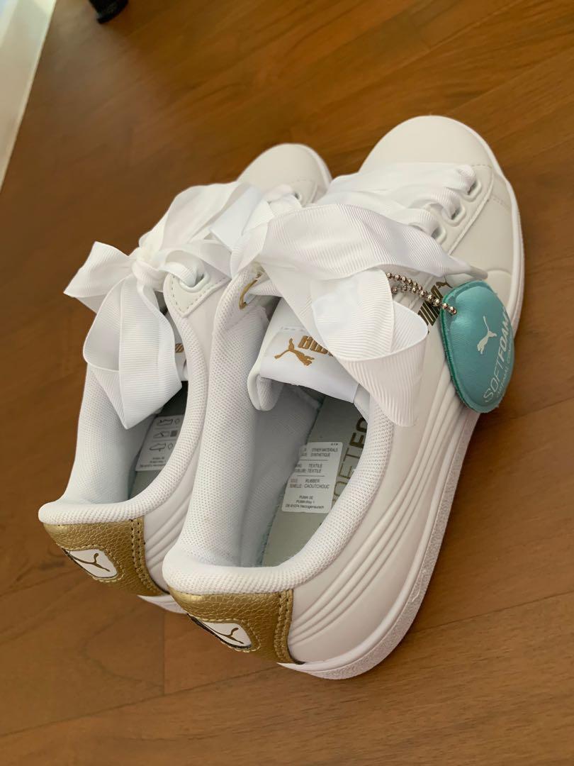 Puma soft foam white sneakers, Women's 