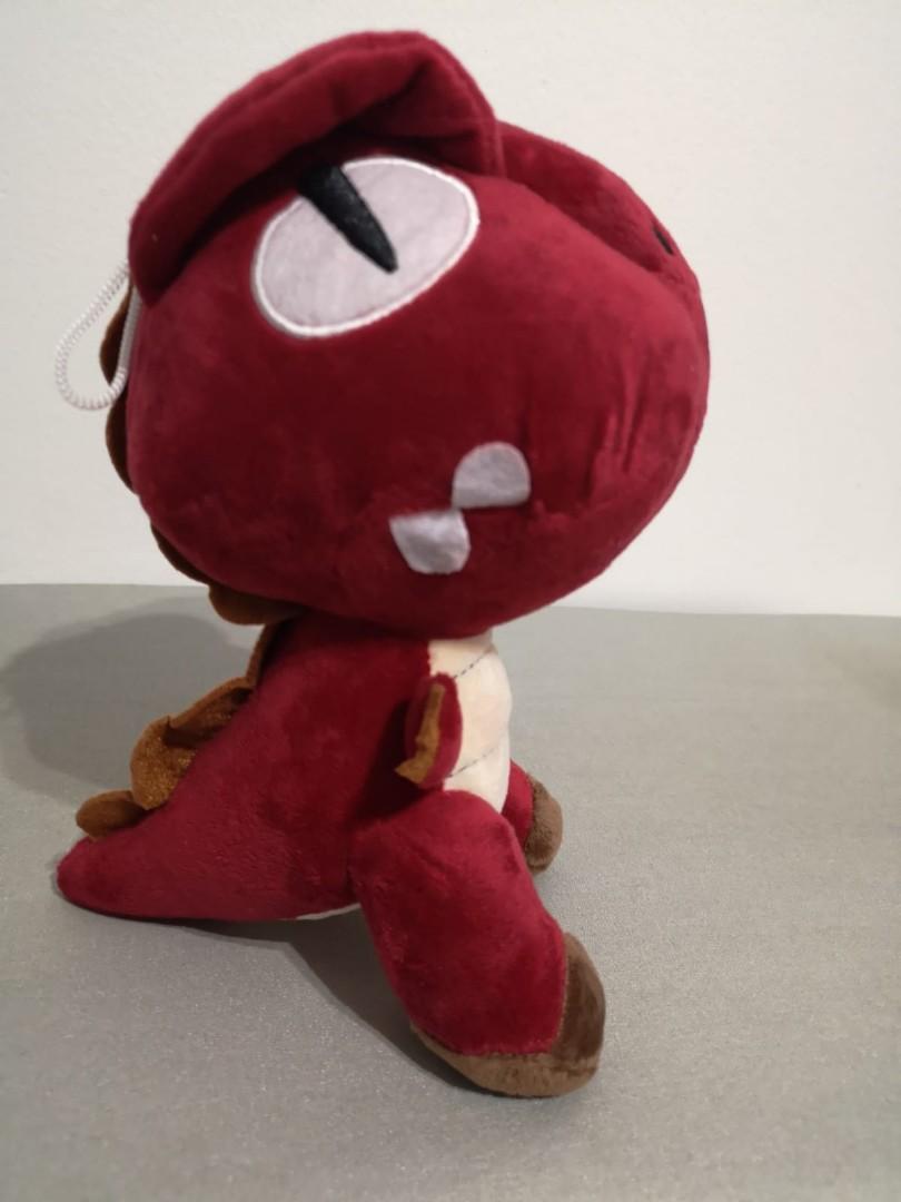 red dino plush