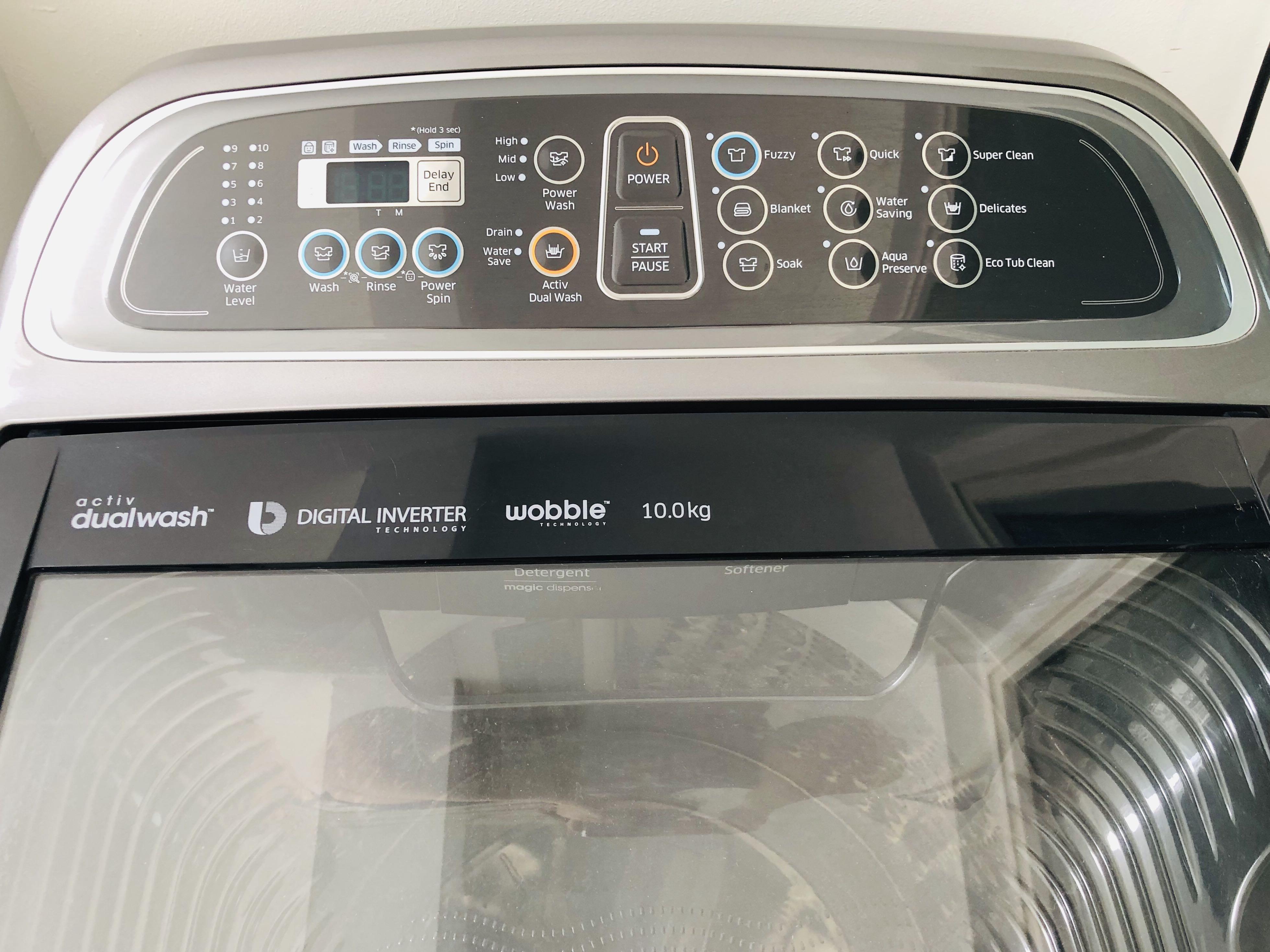 Samsung 10kg Top load Washing Machine, Home Appliances, Cleaning