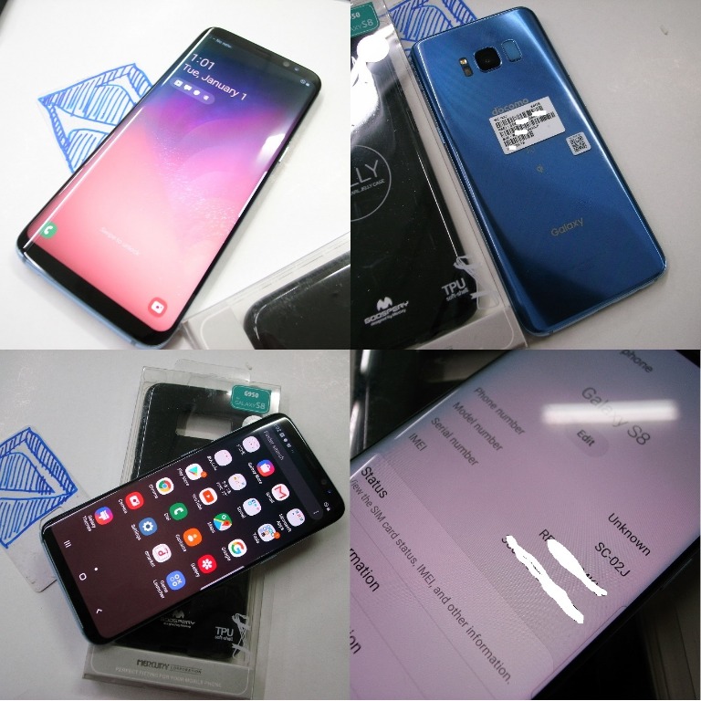 Galaxy S8 Blue 64 GB docomo 判定◯ スマートフォン/携帯電話