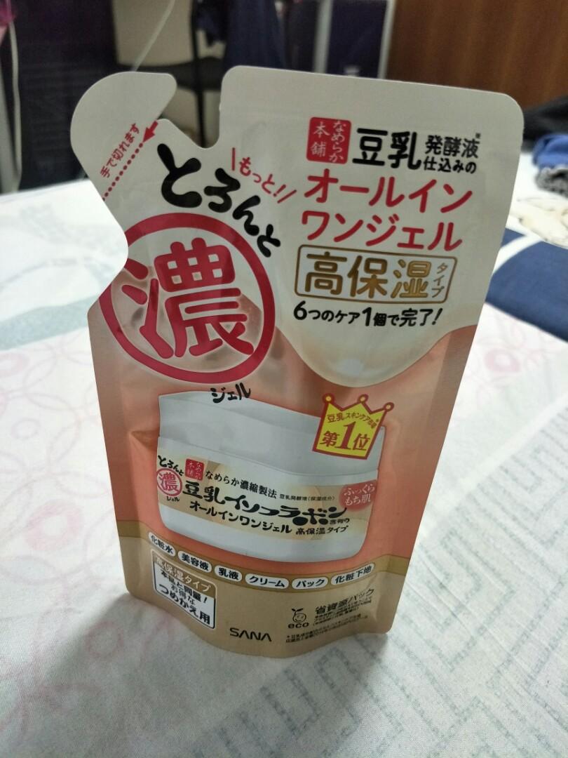 SANA Soy Milk 6 In 1 Moisturizing Gel Cream Refill, Beauty & Personal Care, Bath & Body, Body