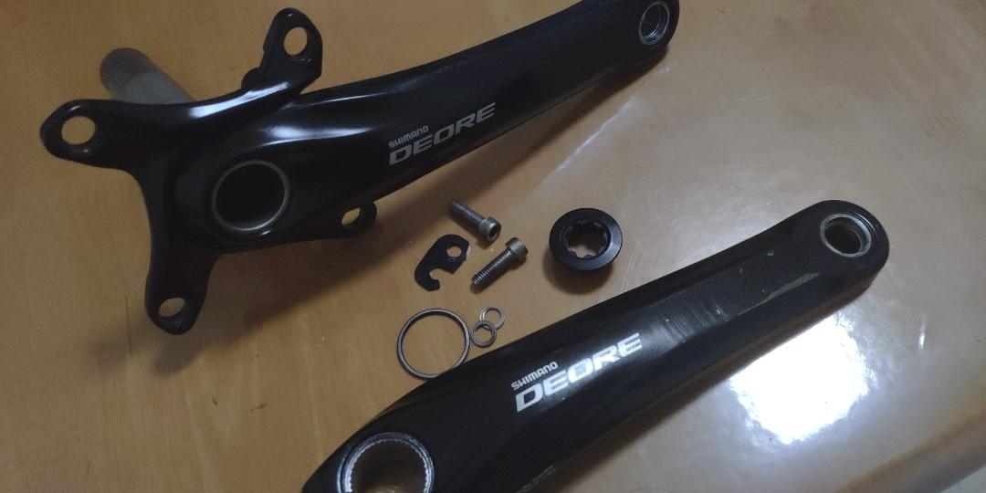 shimano deore crank arm m617 104 64 bcd 175 for 2x10 setup