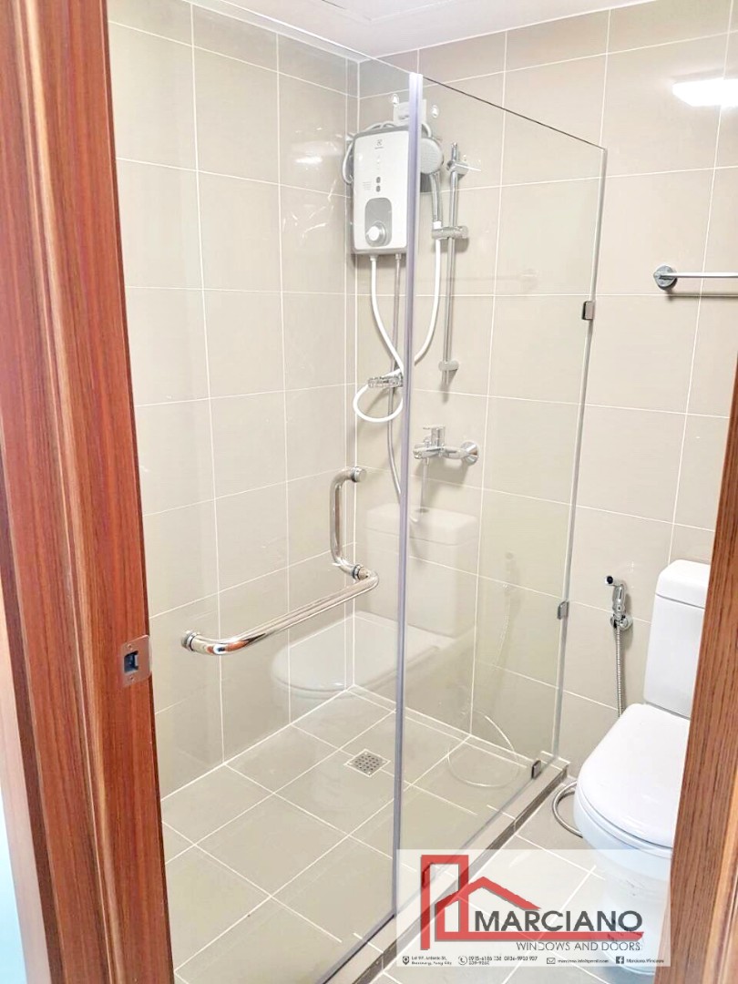 Shower Enclosure Frameless Swing and Sliding Tempered Glass Wall Bathroom Mirror Aluminum Window and Doors Screen Table top Bevelled Mirror Contractor