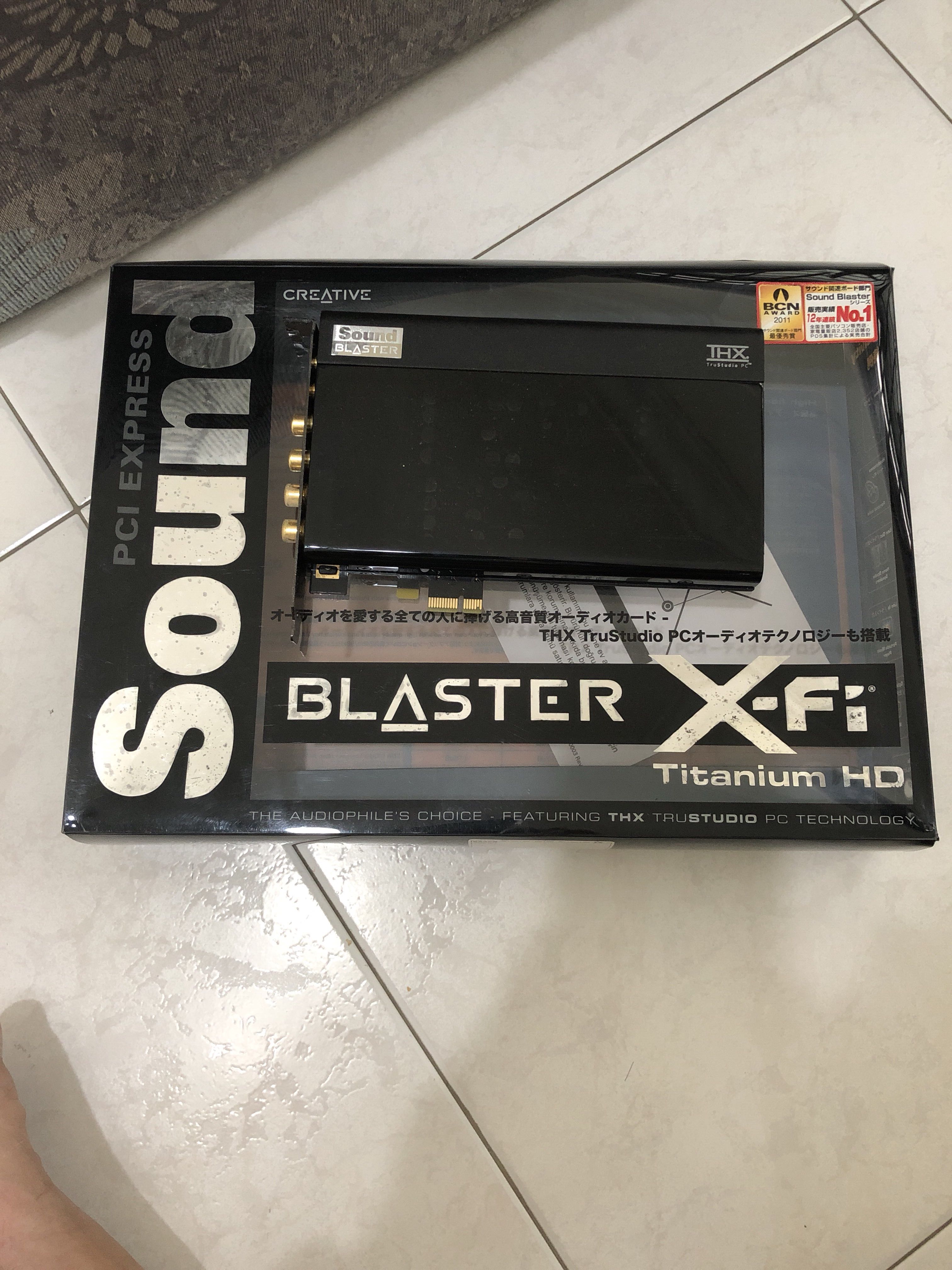 Sound blaster X-fi Titanium HD sound card, Audio, Headphones & Headsets ...