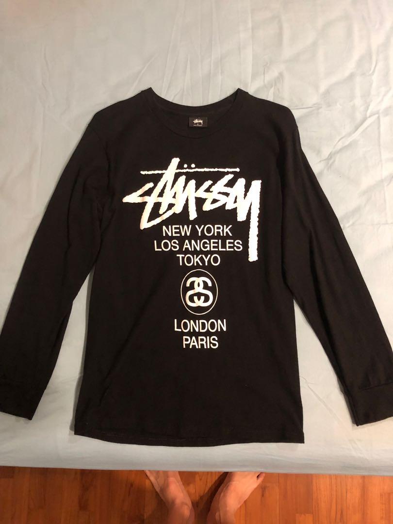 Stussy world tour Long Sleeve Tee, Men 