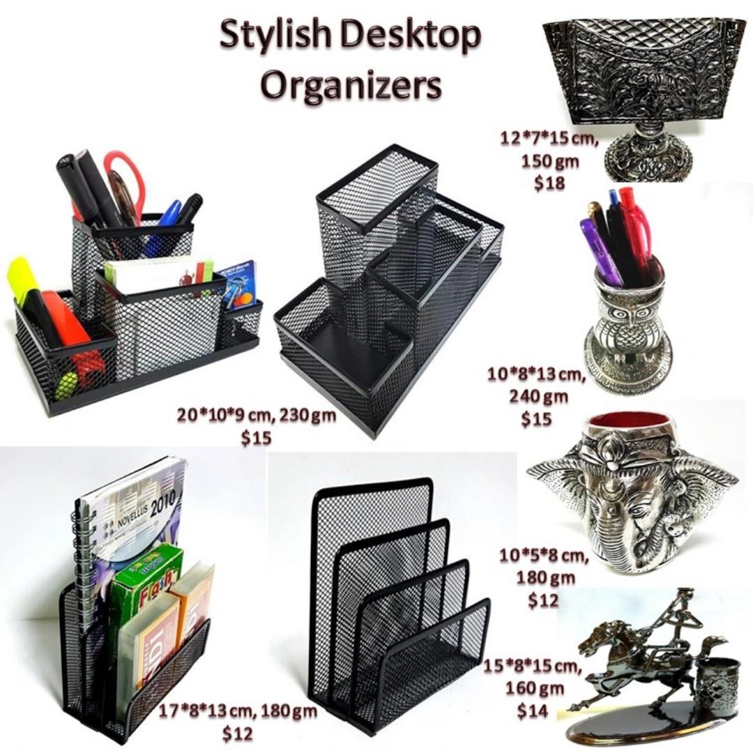 Stylish Desktop Organizer And Stationay Antique Look Everything