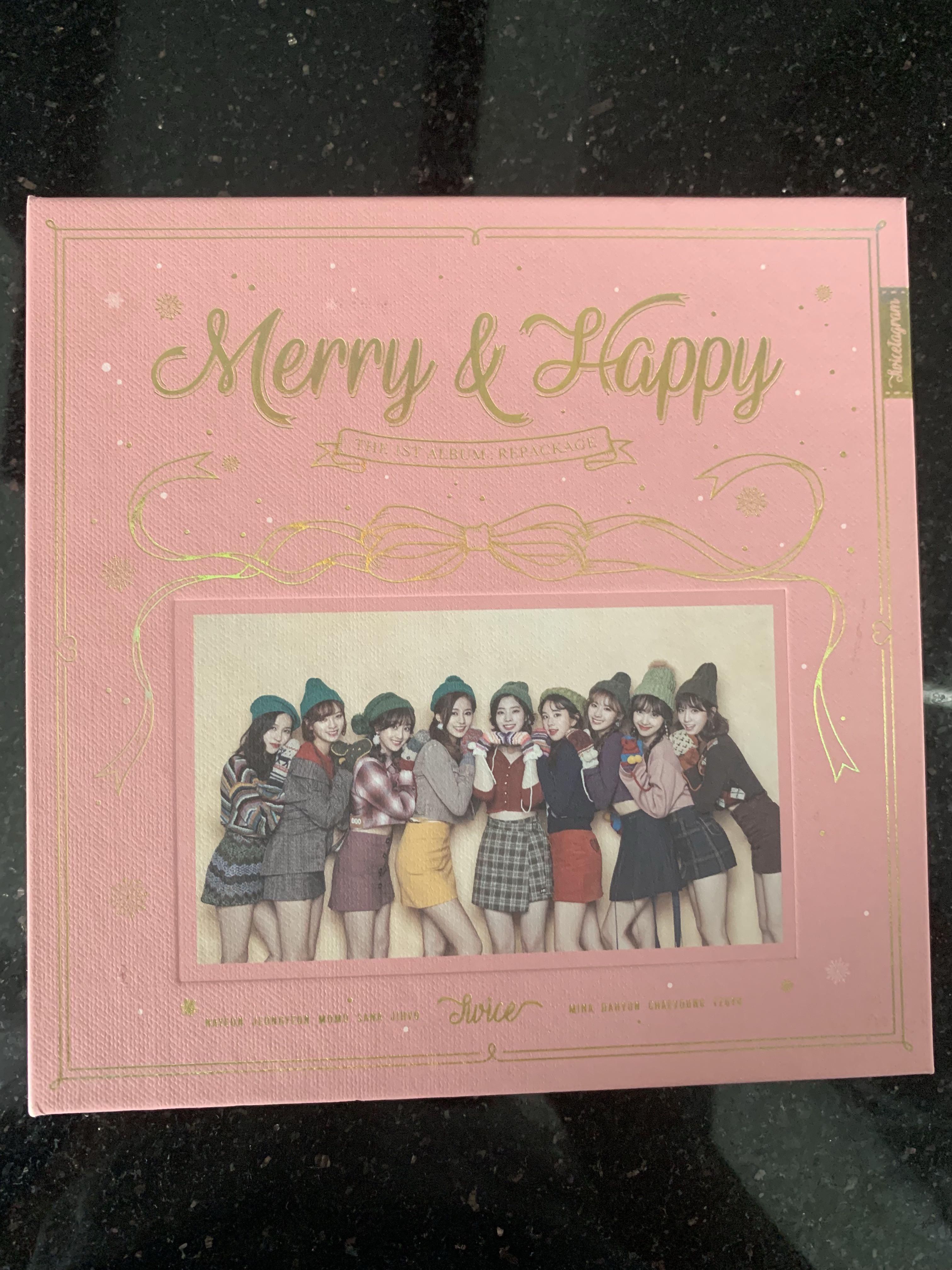 Unsealed Twice Merry And Happy Album Happy Ver Hobbies Toys Memorabilia Collectibles K Wave On Carousell