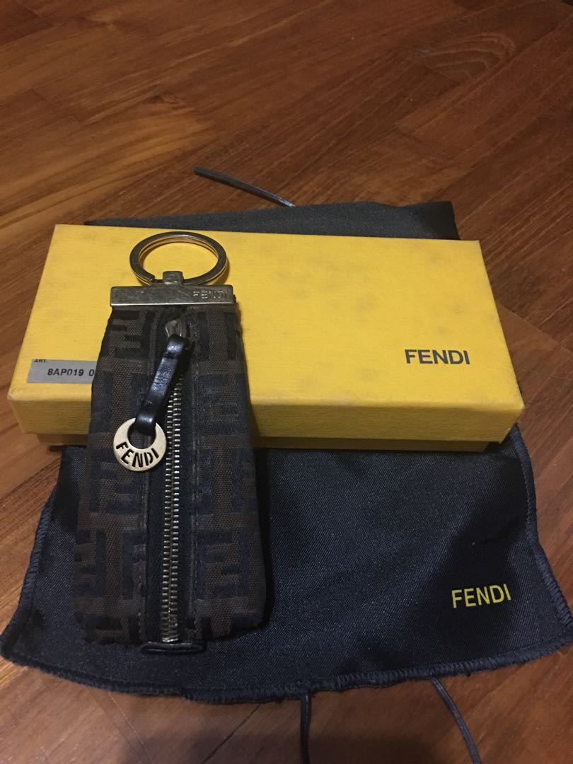 Vintage Fendi coin pouch with key ring, Luxury, Accessories on Carousell
