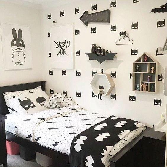 Nordic Ins Batman Creative Home Decoration Stickers Bedroom