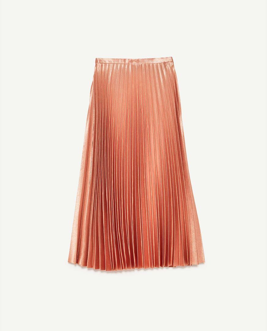 Zara Pleated Skirt Womens Fashion Bottoms Skirts On Carousell 