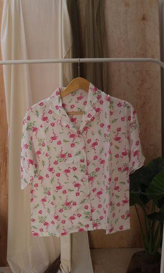 White Flamingo Vintage Top