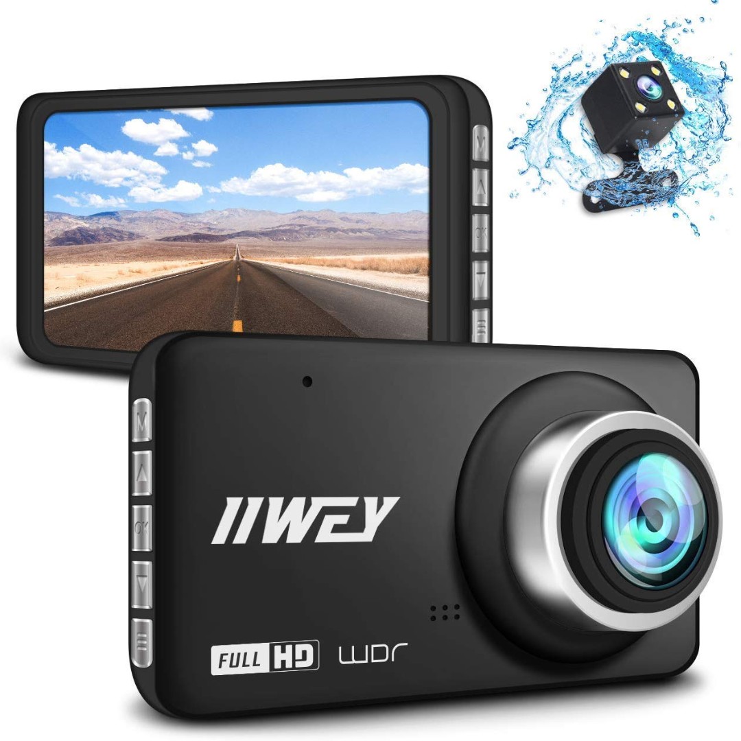 2151) Dual Dash Cam for Cars Front and Rear Full HD 1080P, 170 °Wide