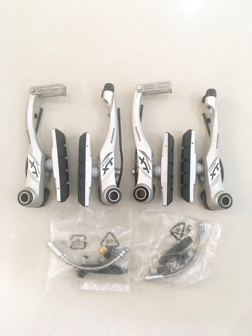 2 X Deore XT V Brakes Silver