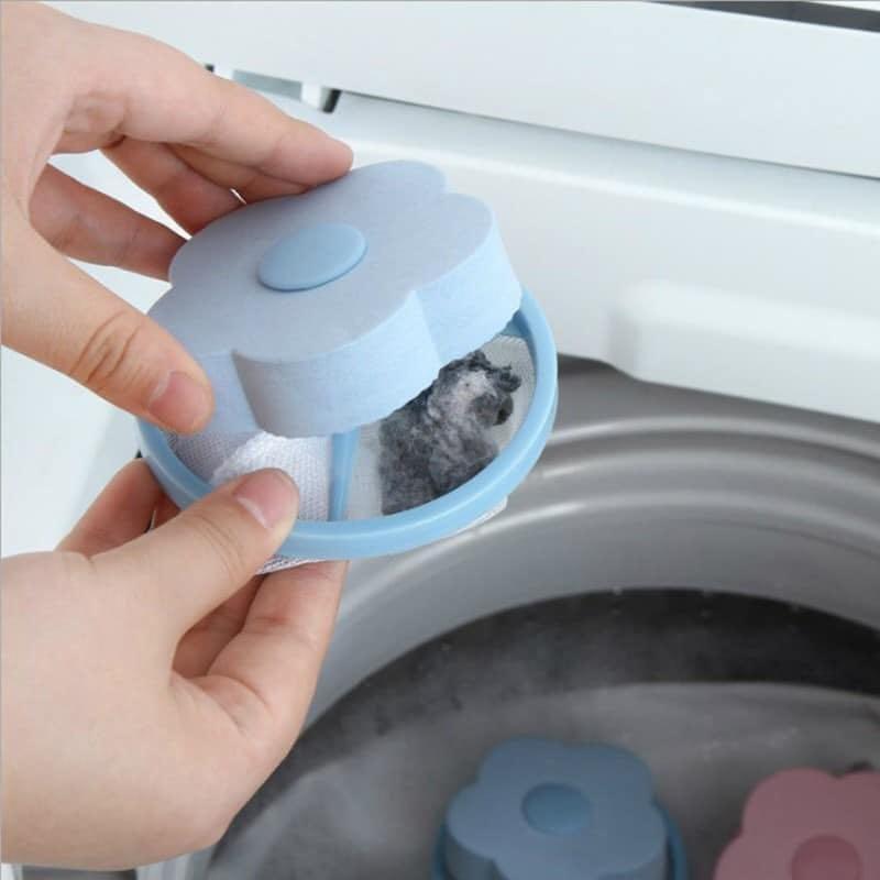 1 Set Washing Machine Floating Lint Filter 20pcs Mesh Bag Lint