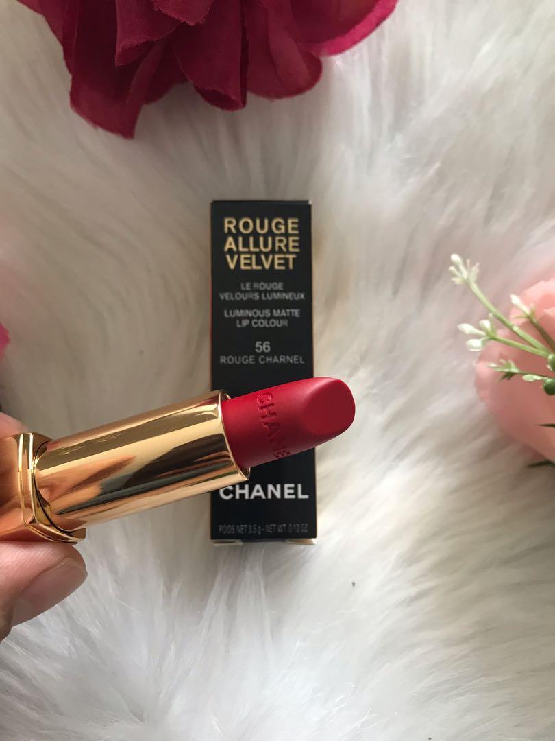 💯 Authentic Chanel Lipstick Luminous Matte 56 ROUGE CHARNEL, Beauty &  Personal Care, Face, Makeup on Carousell