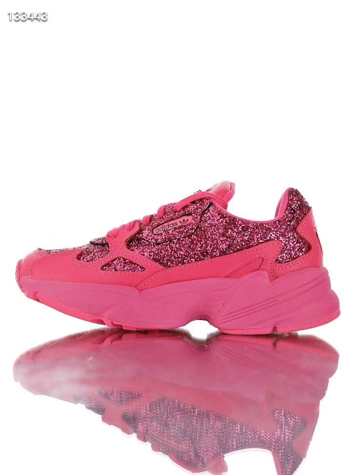 Pink adidas falcon glitter top