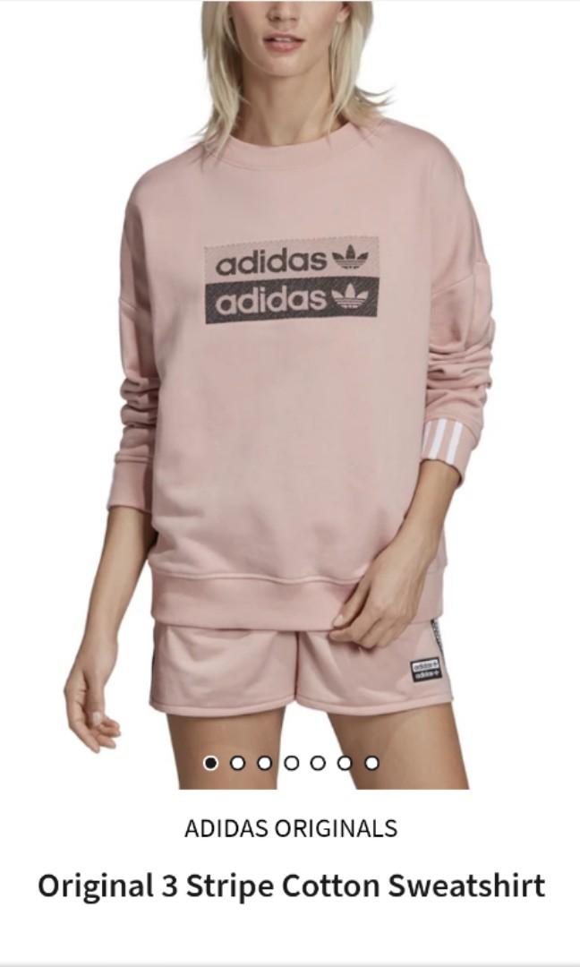 pink adidas jumper women's