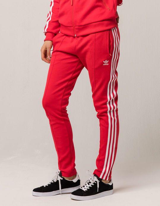 Adidas SST Track Pants, Men's Fashion, Bottoms, Joggers on Carousell