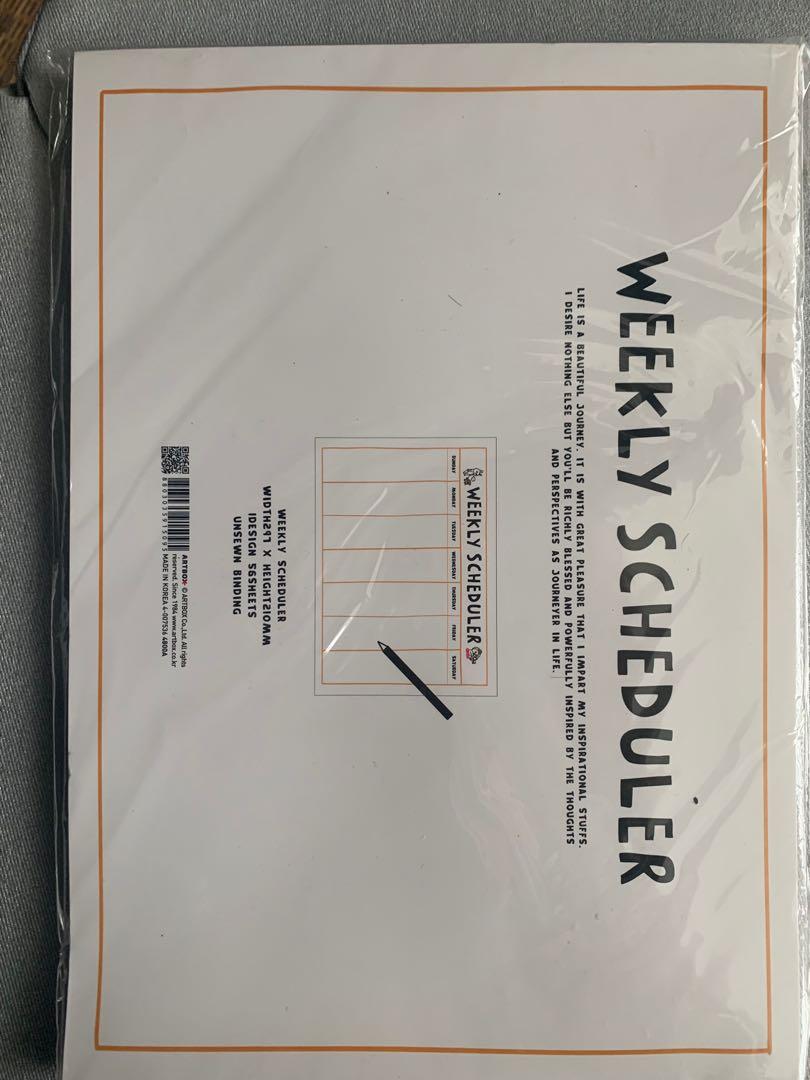 ARTBOX WEEKLY PLANNER, Hobbies & Toys, Stationery & Craft, Stationery & School Supplies on Carousell