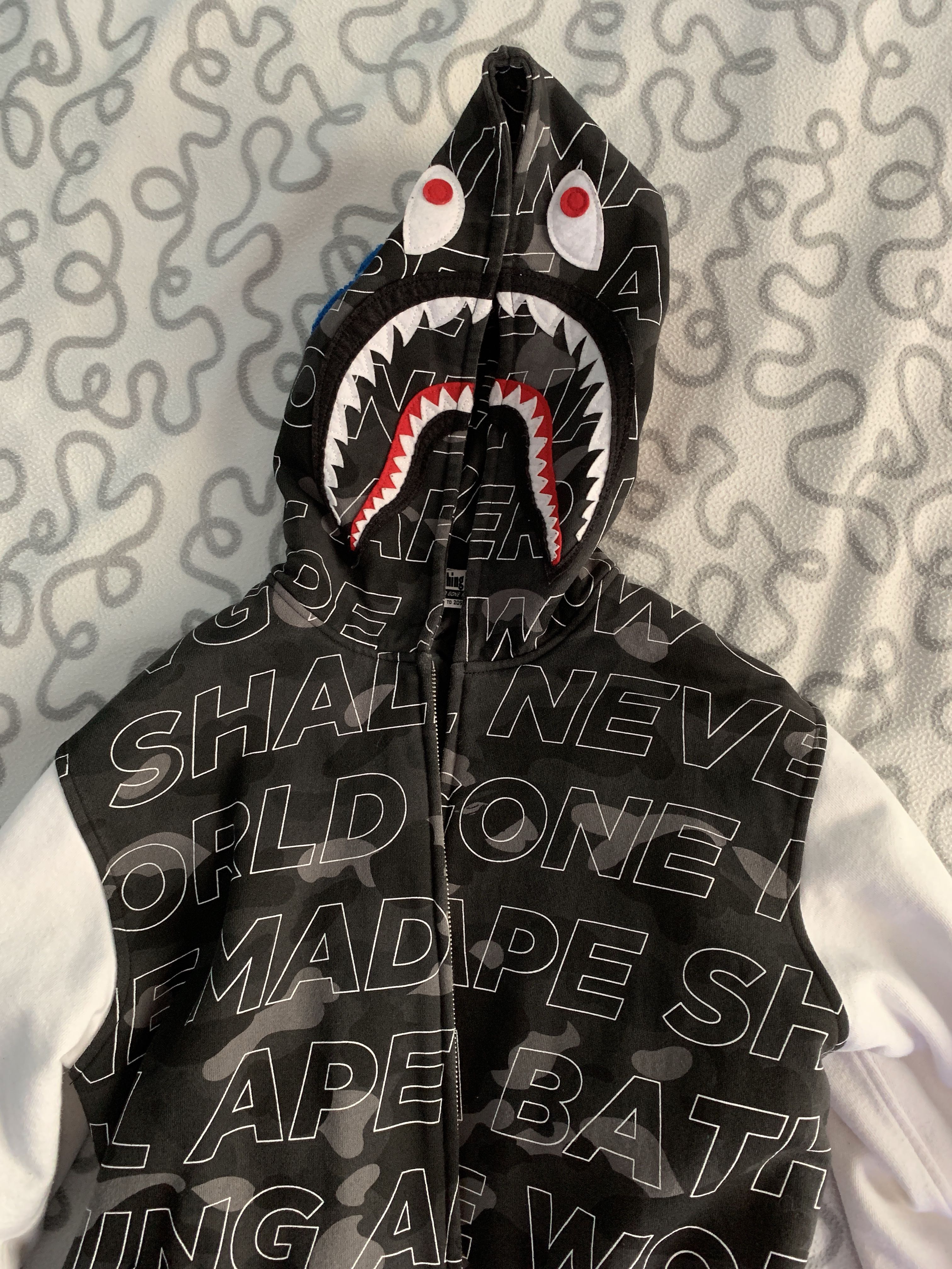 Bape shark varsity new arrivals jacket