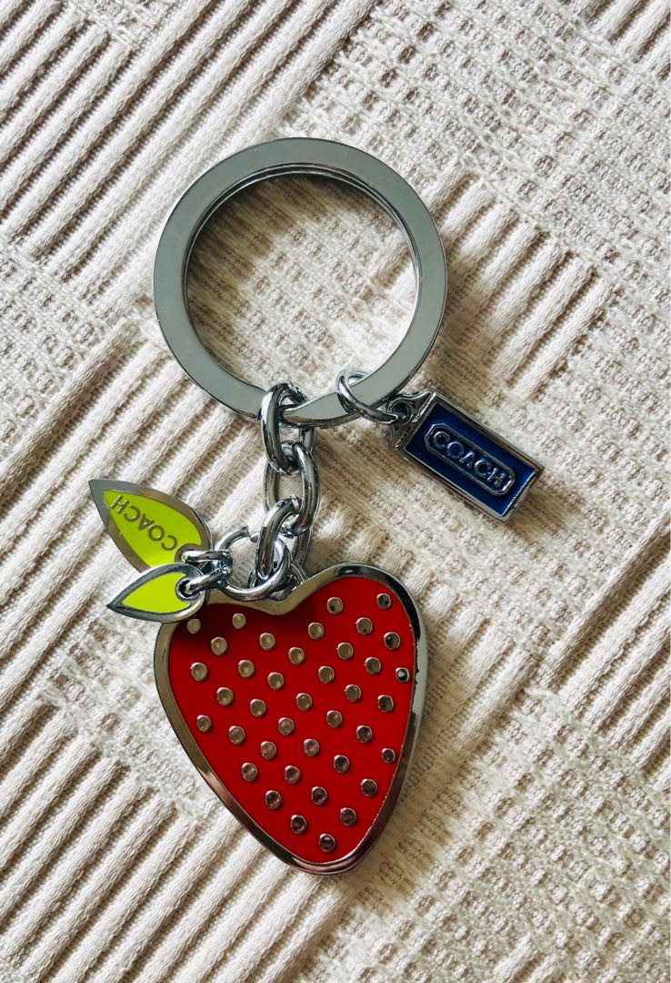 Coach strawberry keychain new arrivals