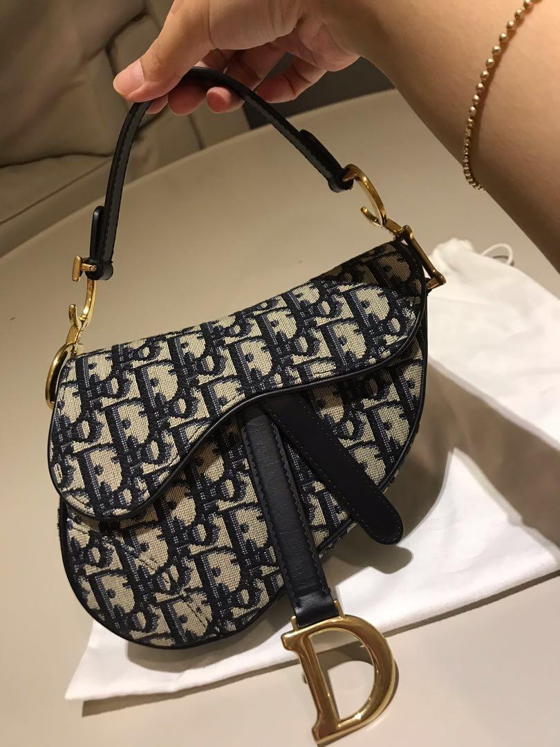 Authentic Dior Saddle Bag small mini size, Women&#39;s Fashion, Bags & Wallets, Handbags on Carousell