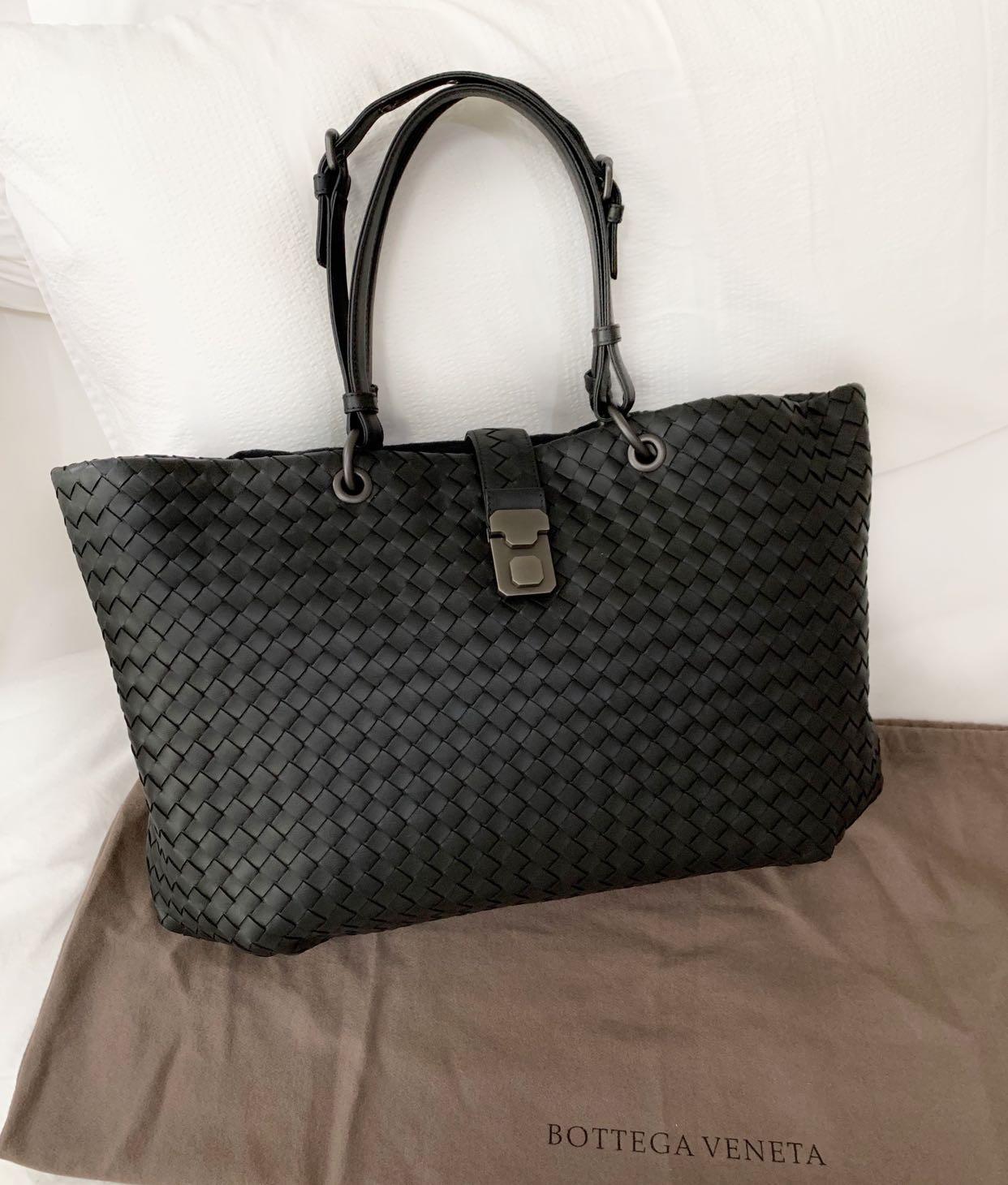 FAST DEAL PX 1699 Bottega Veneta Intrecciato Nappa Tote Black Lambskin Leather BRAND NEW IN BOX Luxury Bags Wallets on Carousell