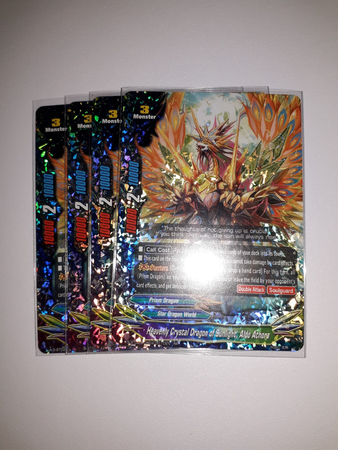 Buddyfight Heavenly Crystal Dragon Of Sunlight Aldo Athora Rr