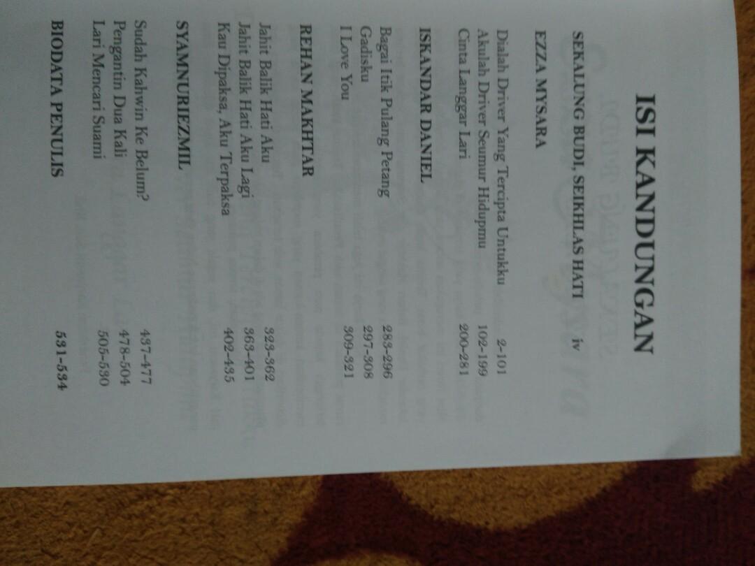 Cerpen Oh Cinta Rehan Makhtar Vs Syamnuriezmil Books Stationery Books On Carousell