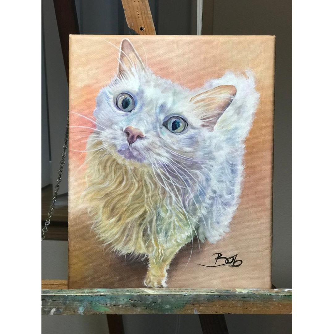 Custom Pet Painting Cat Portrait Custom Dog Portrait Hand