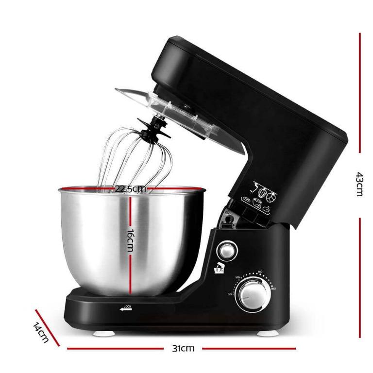 Devanti Electric Stand Mixer Food Mixers Egg Beater ...
