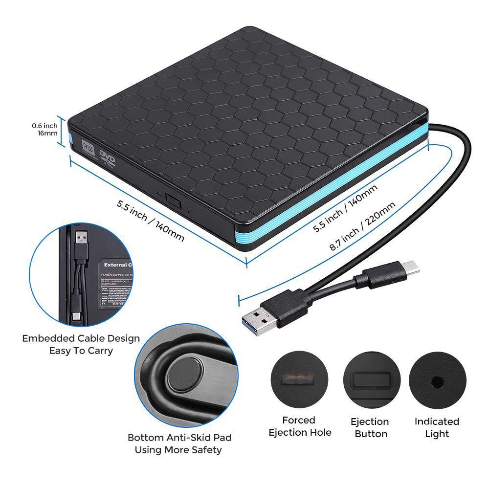 External Disc Reader Type C and USB 3.0 Interface, TV & Home Appliances ...