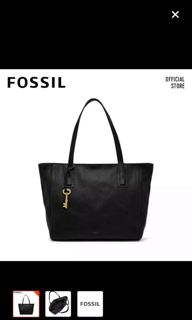 Fossil Emma Tote Bag Black Women s Fashion Bags Wallets Tote Bags on Carousell