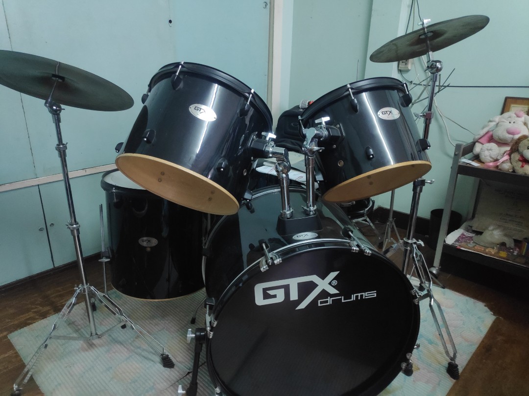 GTX Drums Set Hobbies Toys Music Media Musical Instruments