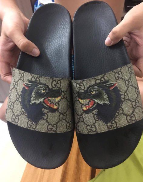 Gucci slides wolf deals
