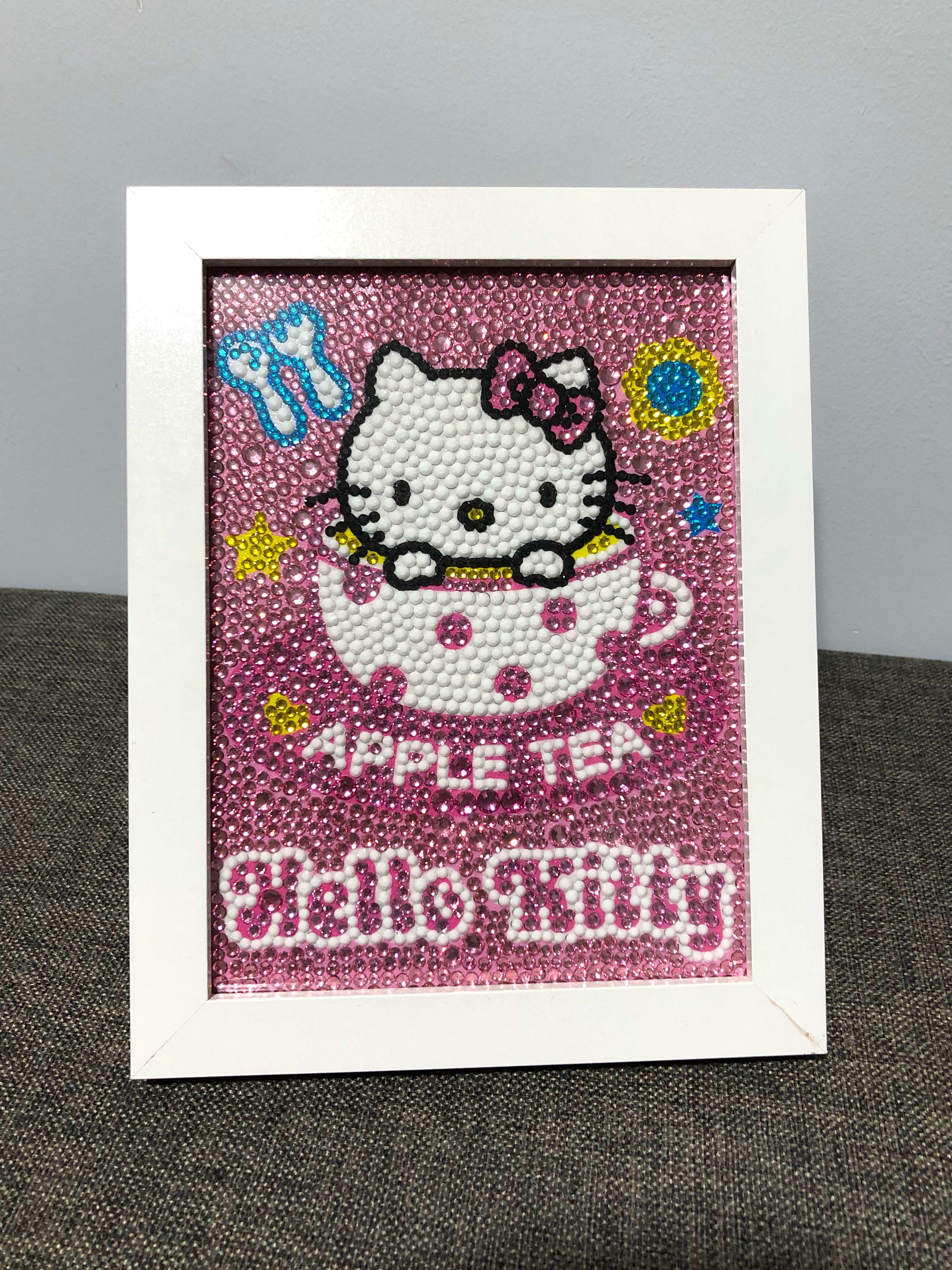 Hello Kitty Handmade Diamond Painting Toys Games Stuffed Toys On Carousell