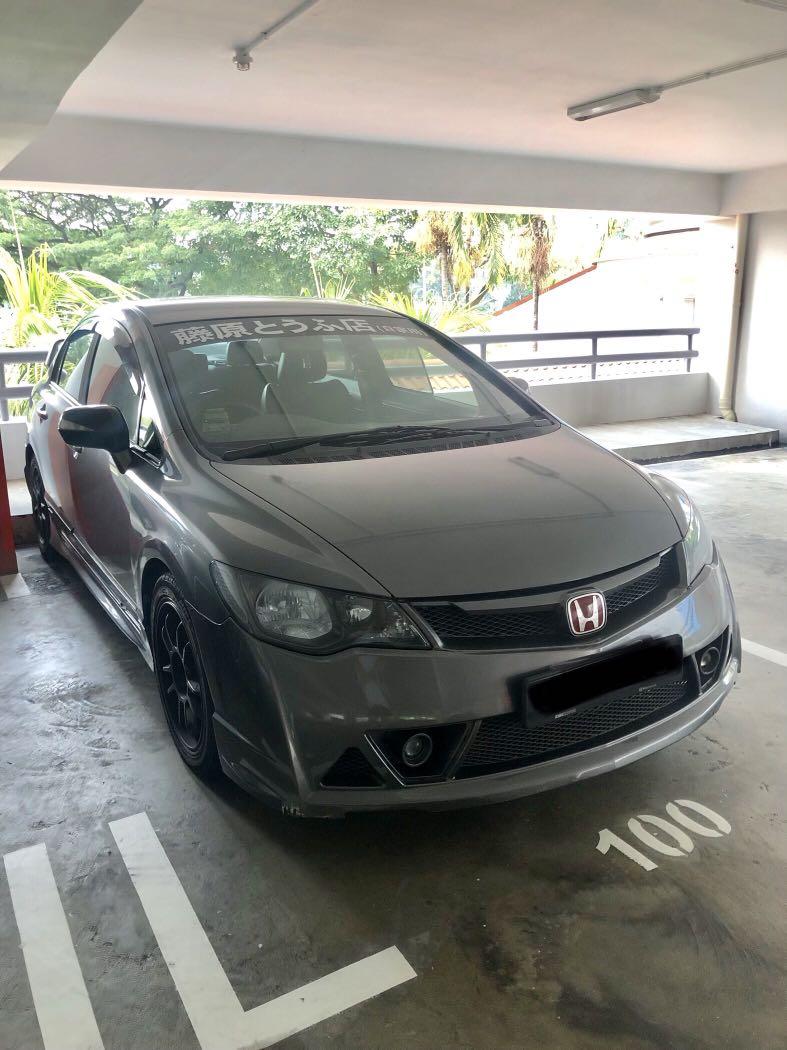 Honda Civic 1 8 Grey Color Modified Exhaust With Full Body Kit Cars Car Rental On Carousell