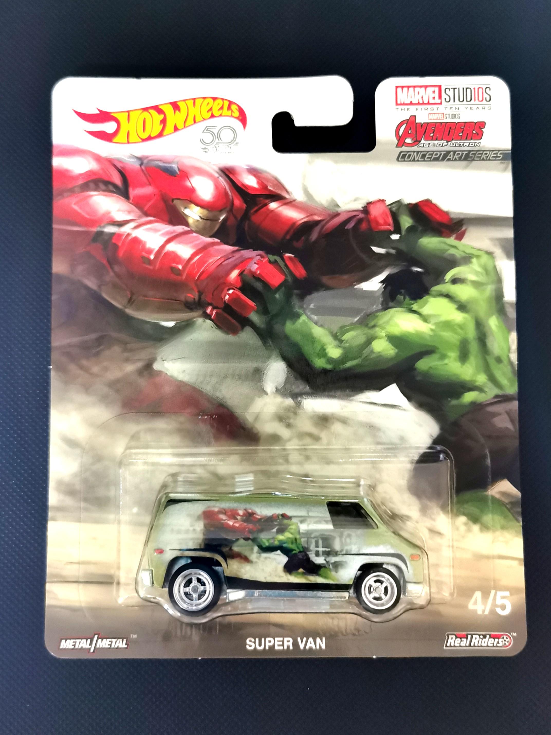 Hotwheels marvel avengers hulk vs Iron man super van Hobbies