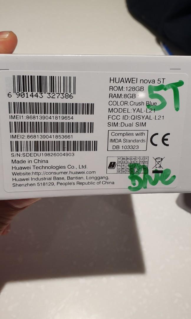Huawei Nova 5t Mobile Phones Tablets Android Phones Others On Carousell