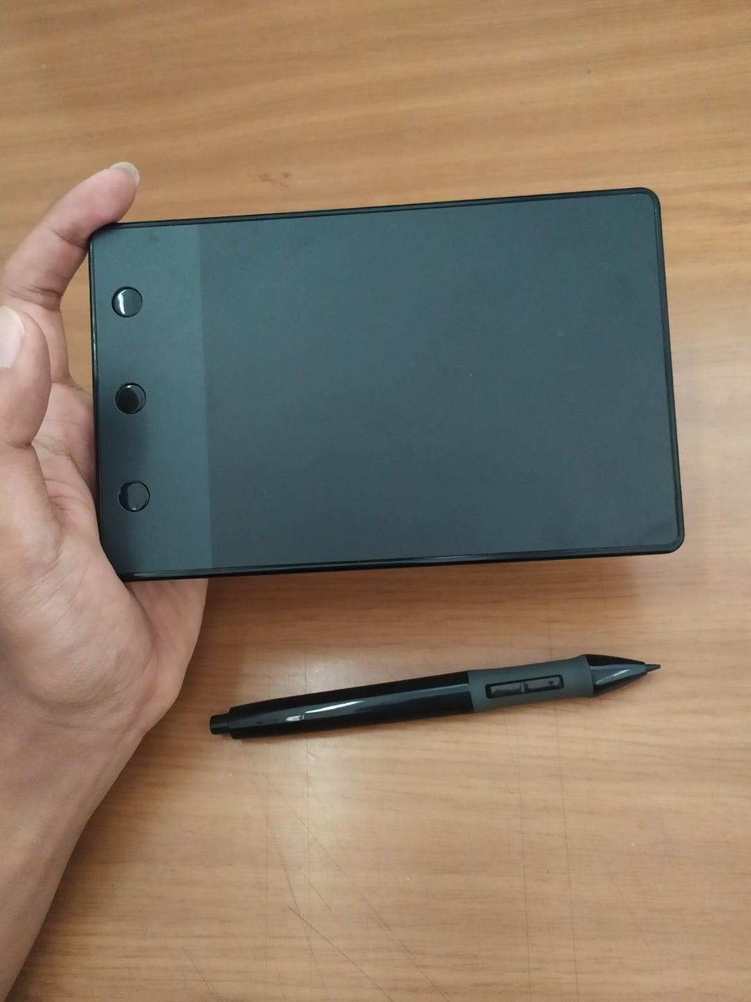 Huion H420 Tablet Papan Grafik Gambar Usb 4x2 3 Inch Pena Digital Elektronik Bagian Komputer Aksesoris Di Carousell